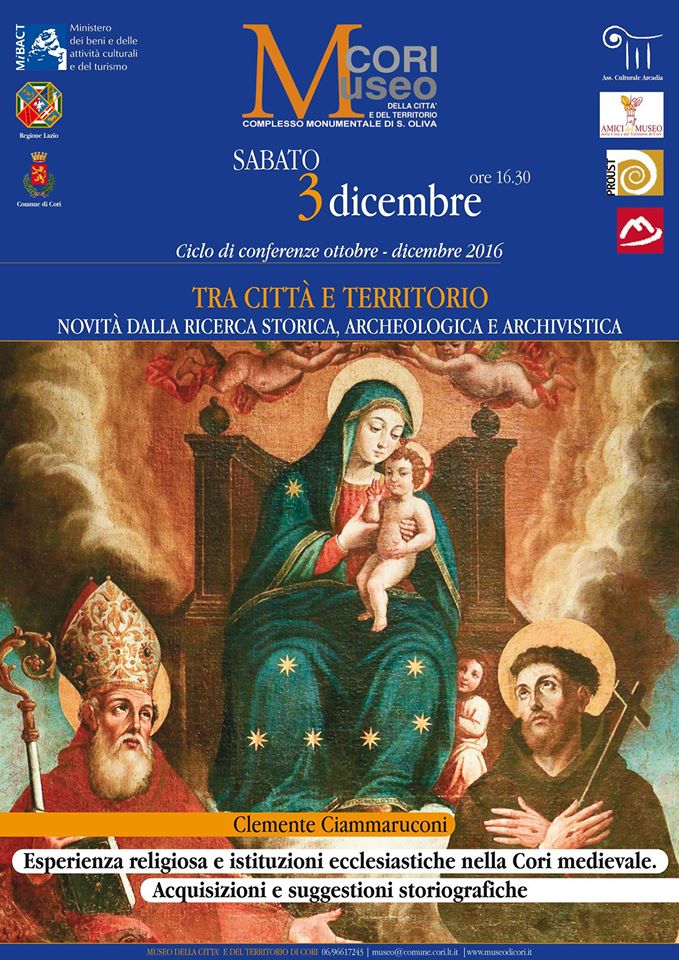 Esperienza religiosa e istituzioni ecclesiastiche nella Cori medievale: incontro con Clemente Ciammaruconi. A seguire la presentazione del Fondo Banfuso.